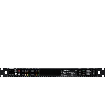 Shure Dual-Channel Receiver. Includes Locking Power Andjumper Cables AD4DNP=-B